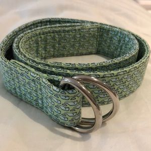 Vineyard Vines green signature whale belt